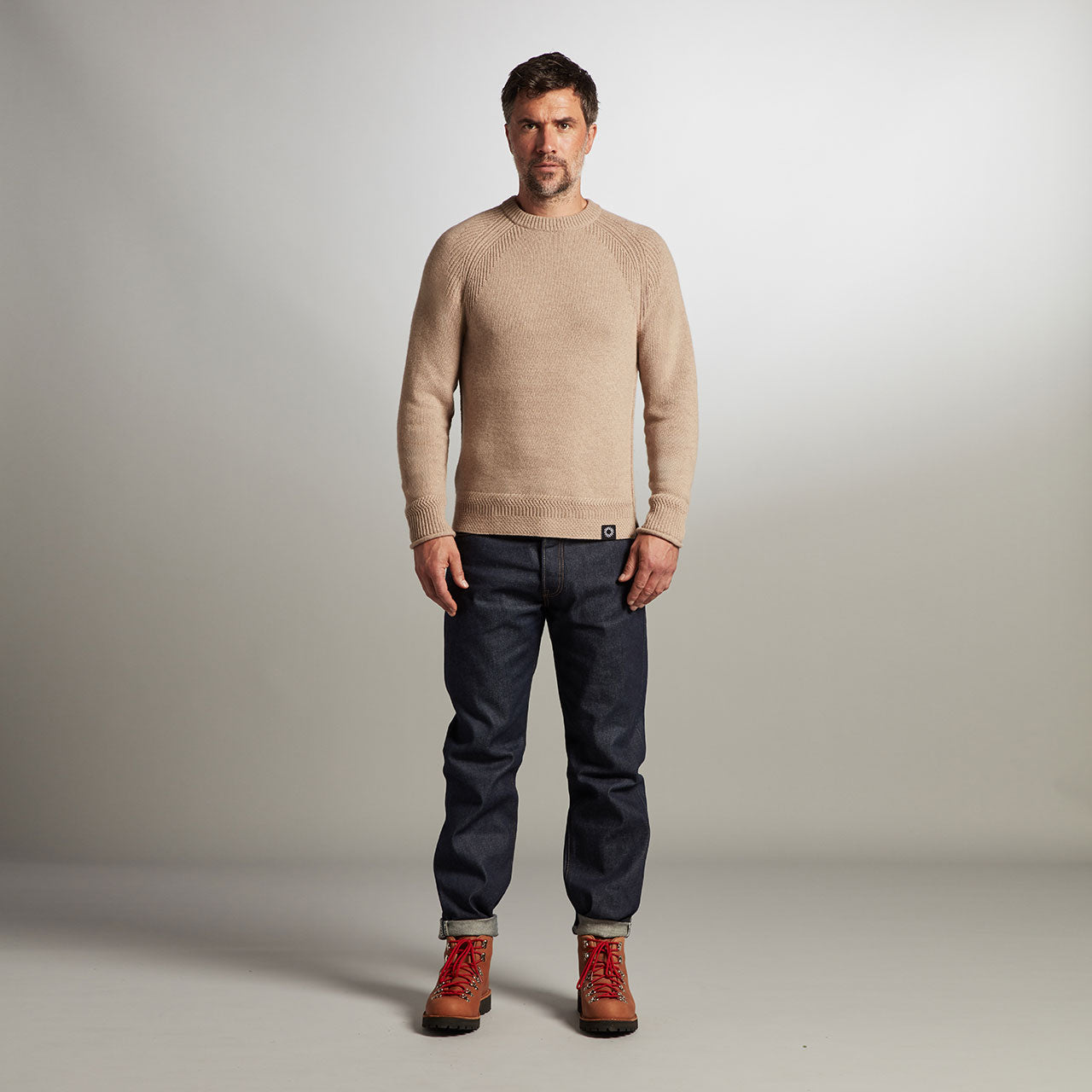 Caird Recycled Cashmere Sweater Heritage Knitwear Shackleton