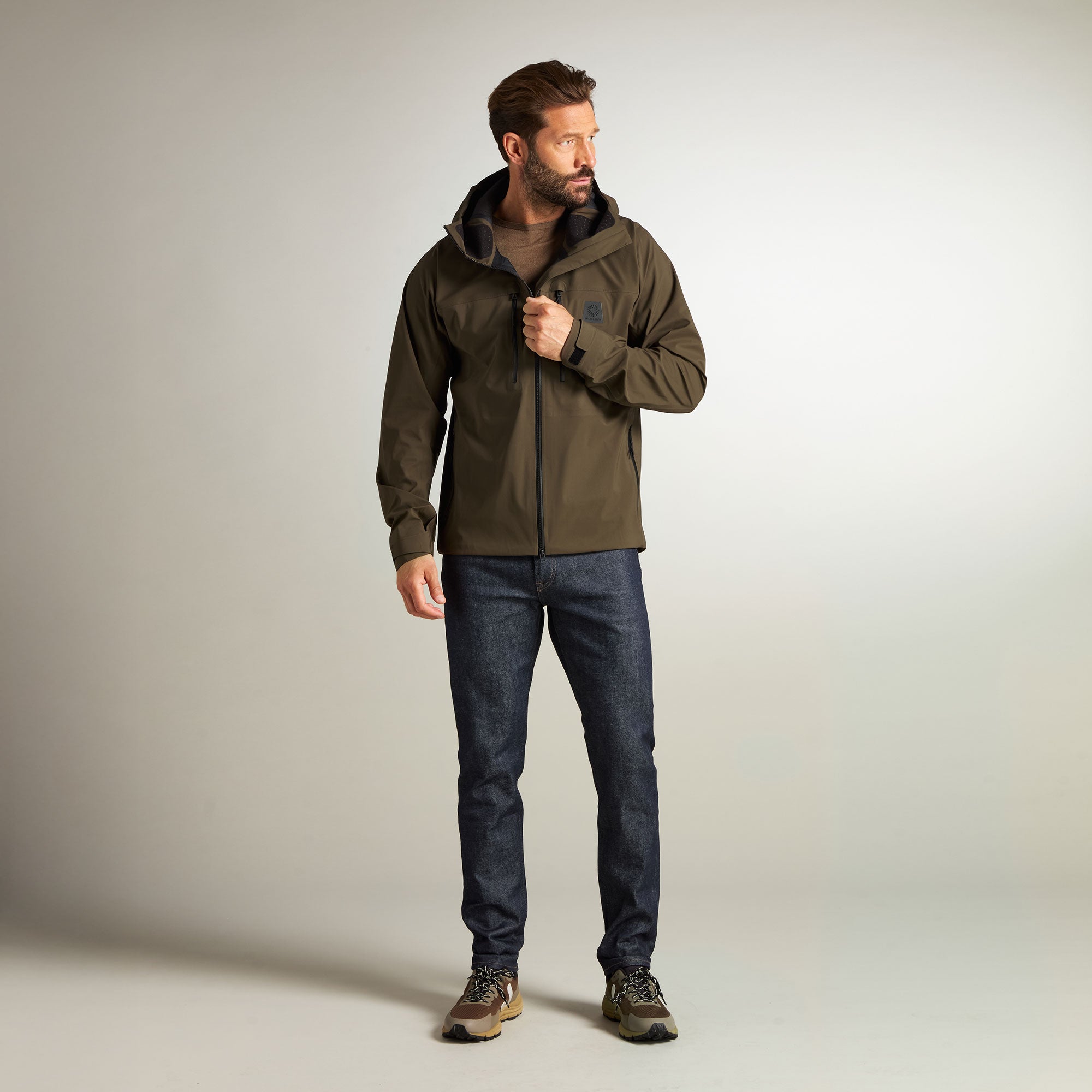 Markham Hardshell Jacket Men Waterproof Breathable Shackleton