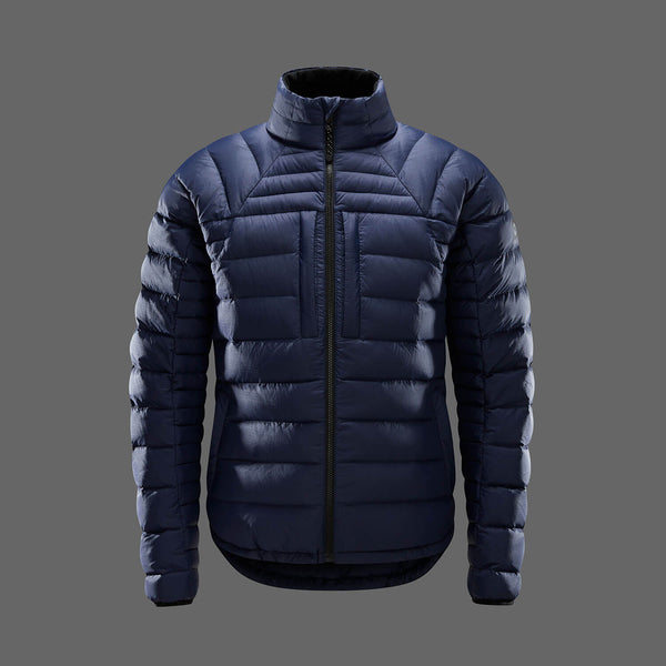 Men s Navy Down Jacket Lightweight Insulated Shackleton