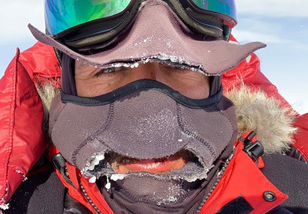 Lou Covered Face Antarctica