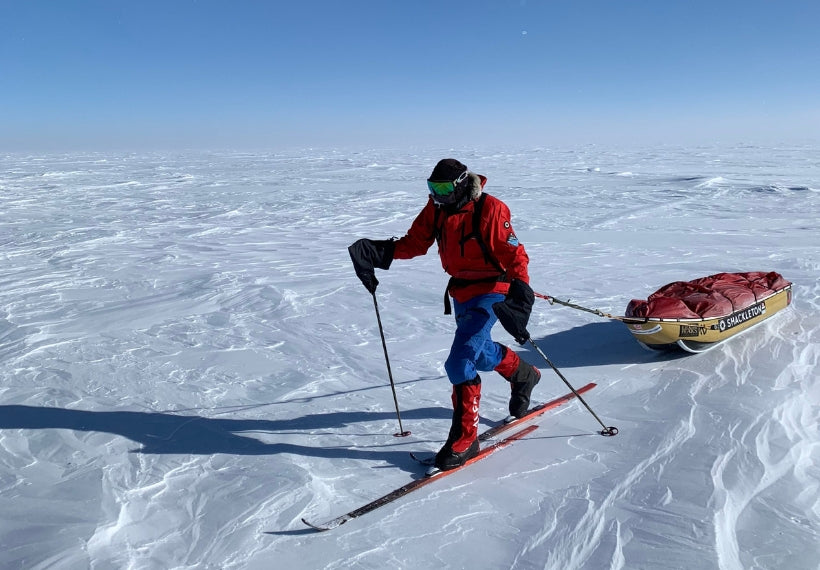 Lou Rudd Ski Across Sastrugi