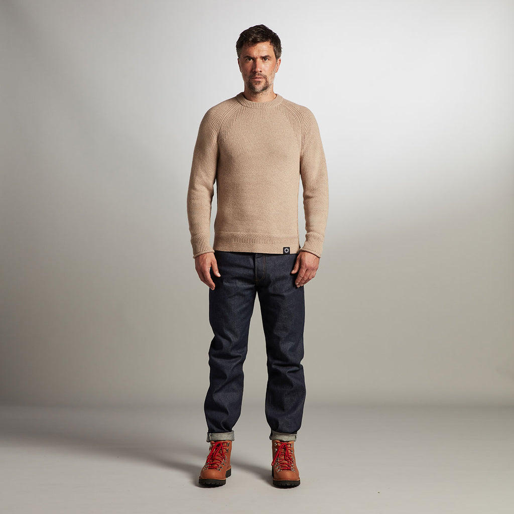 Caird Recycled Cashmere Sweater Heritage Knitwear Shackleton