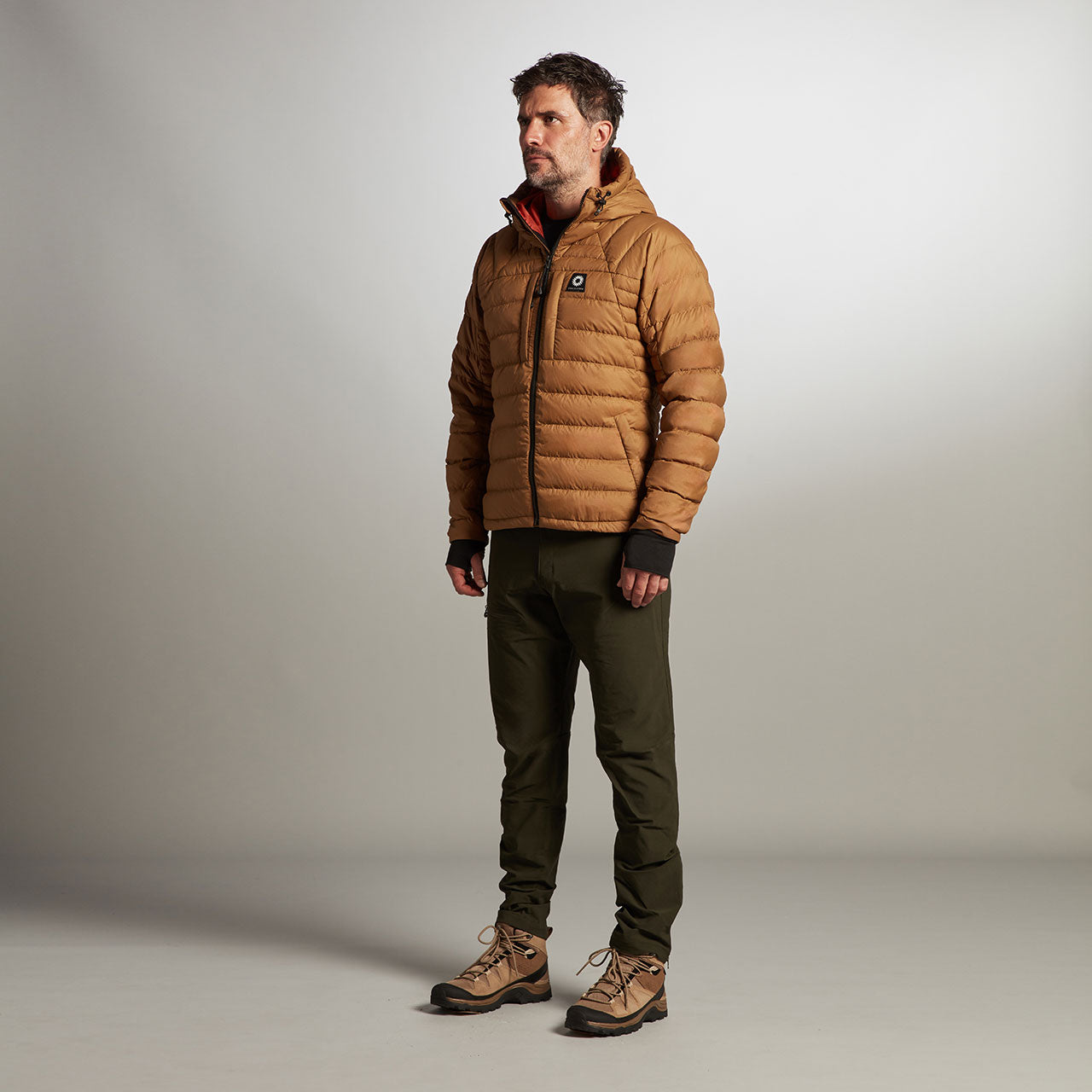 Rothera Hooded Down Jacket - Bronze