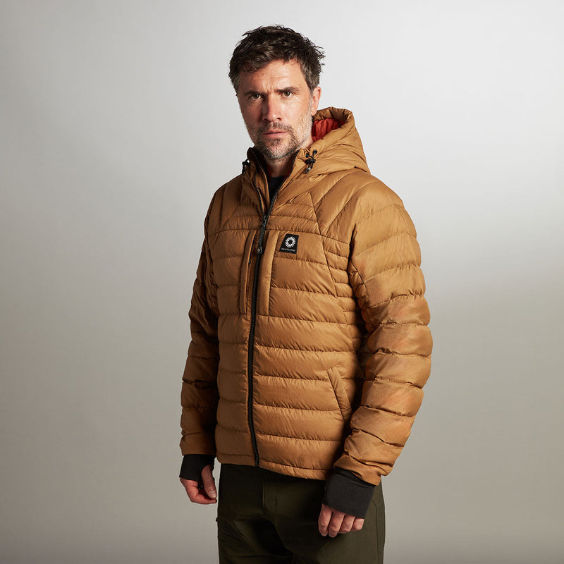 Rothera Hooded Down Jacket - Bronze