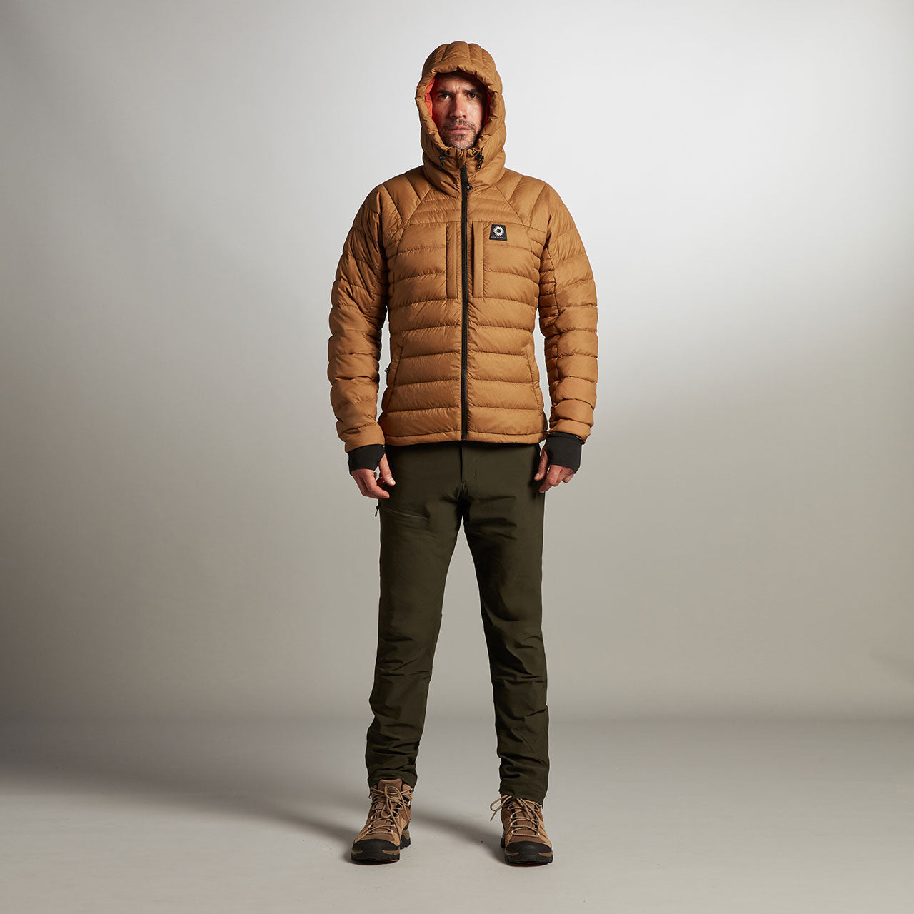 Rothera Hooded Down Jacket - Bronze