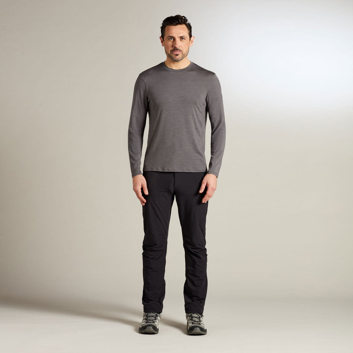 Lister Merino Long Sleeve T-shirt Men - 1