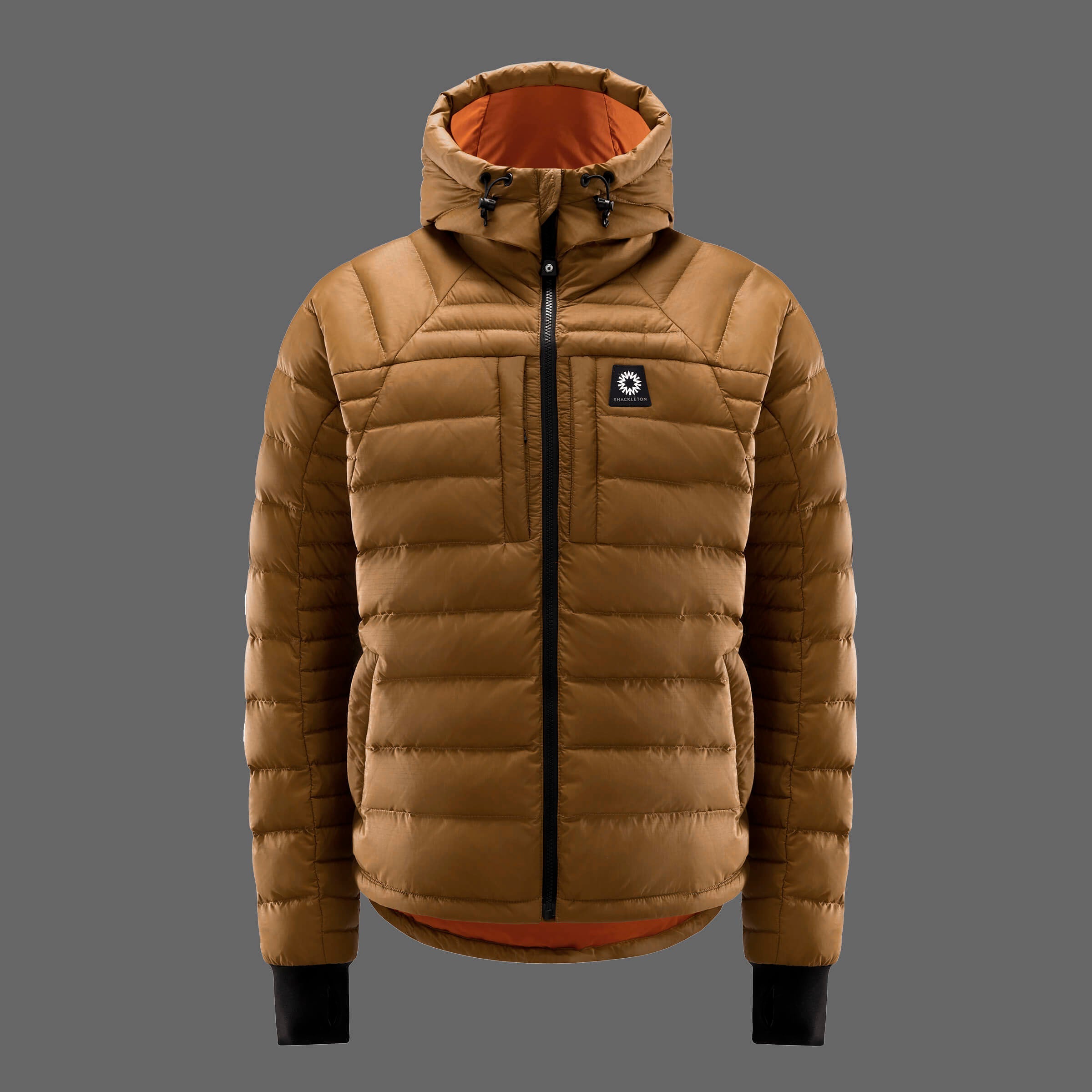 Rothera Hooded Down Jacket - Bronze