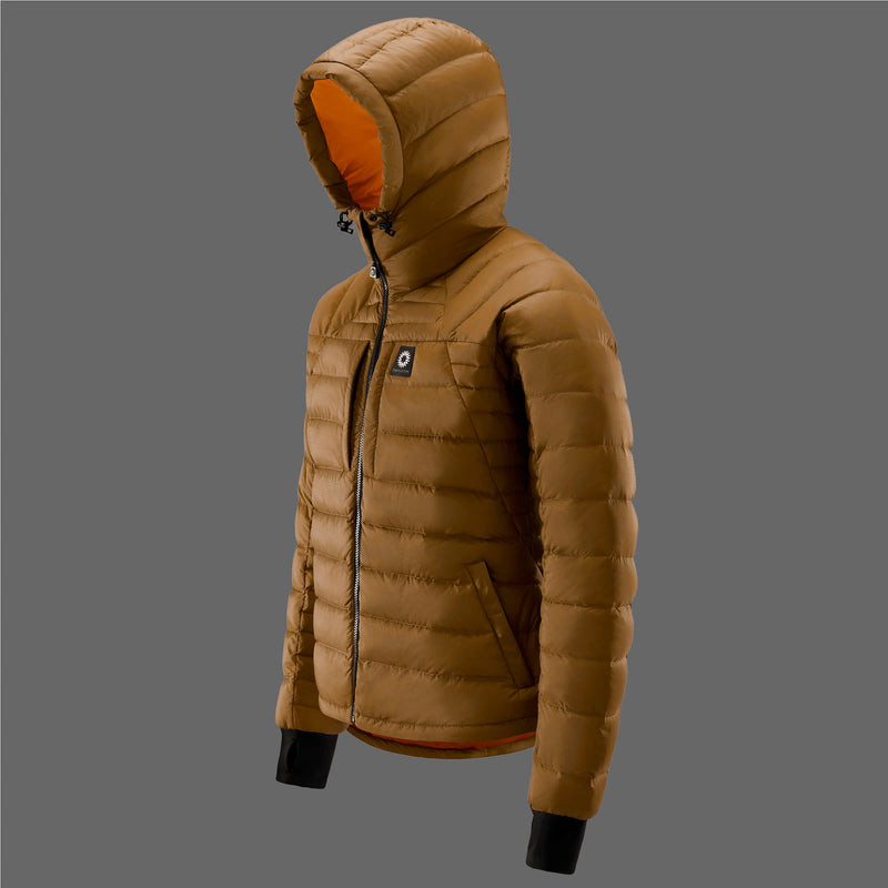 Rothera Hooded Down Jacket - Bronze