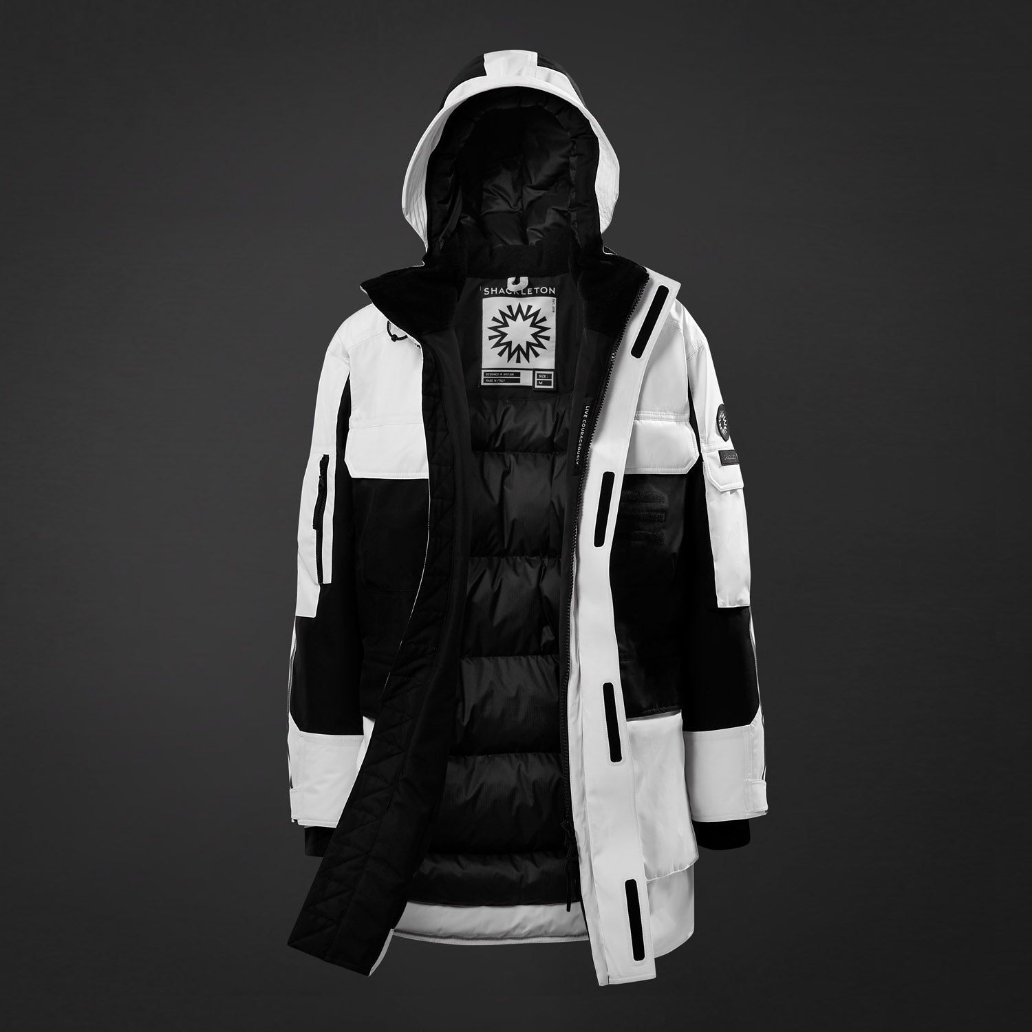 Shackleton Antarctic Protector Parka White / Black